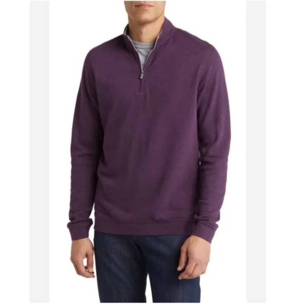 Peter Millar Crown Comfort Interlock 1/4 zip pullover Size XL Gainey Ranch Golf